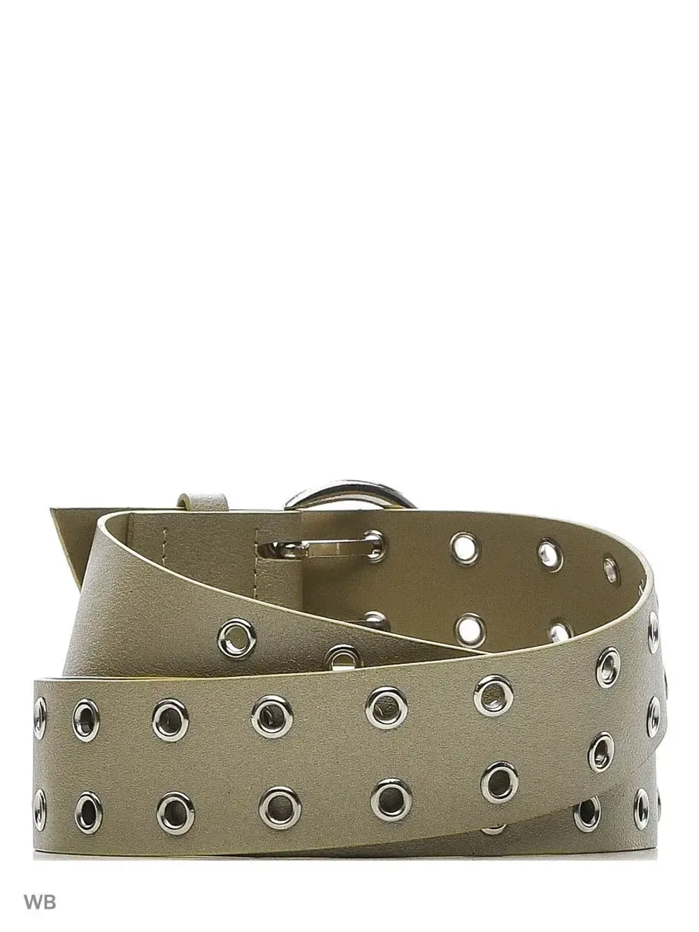 Ремень женский с двумя рядами люверсов