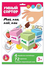 Игра развивающая Умный сортер "Мой, моя, мое, мои" (Т-Ц)