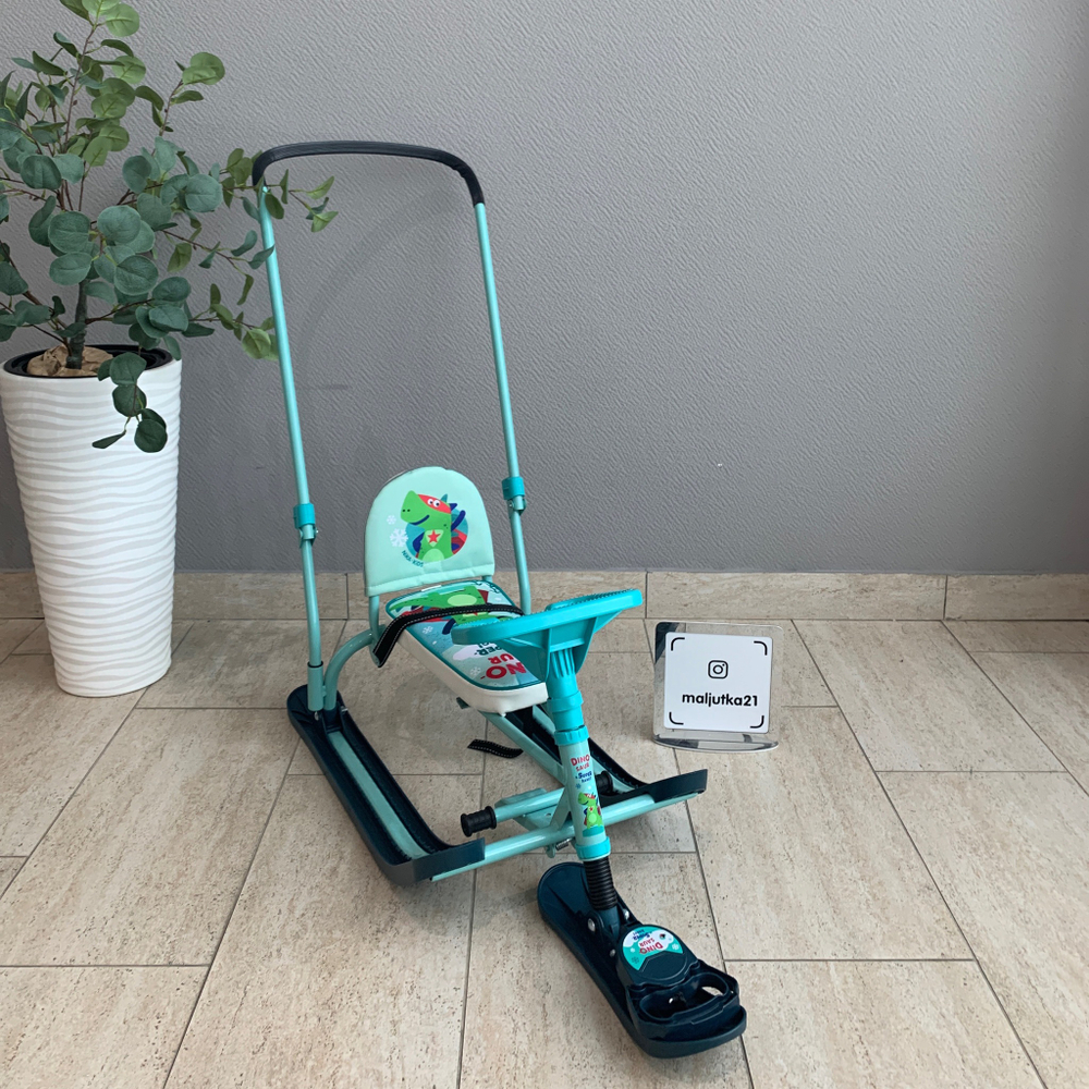 Снегокат «Twiny2+» принт сиденья: с супергероем (арт. TW2+/Д)