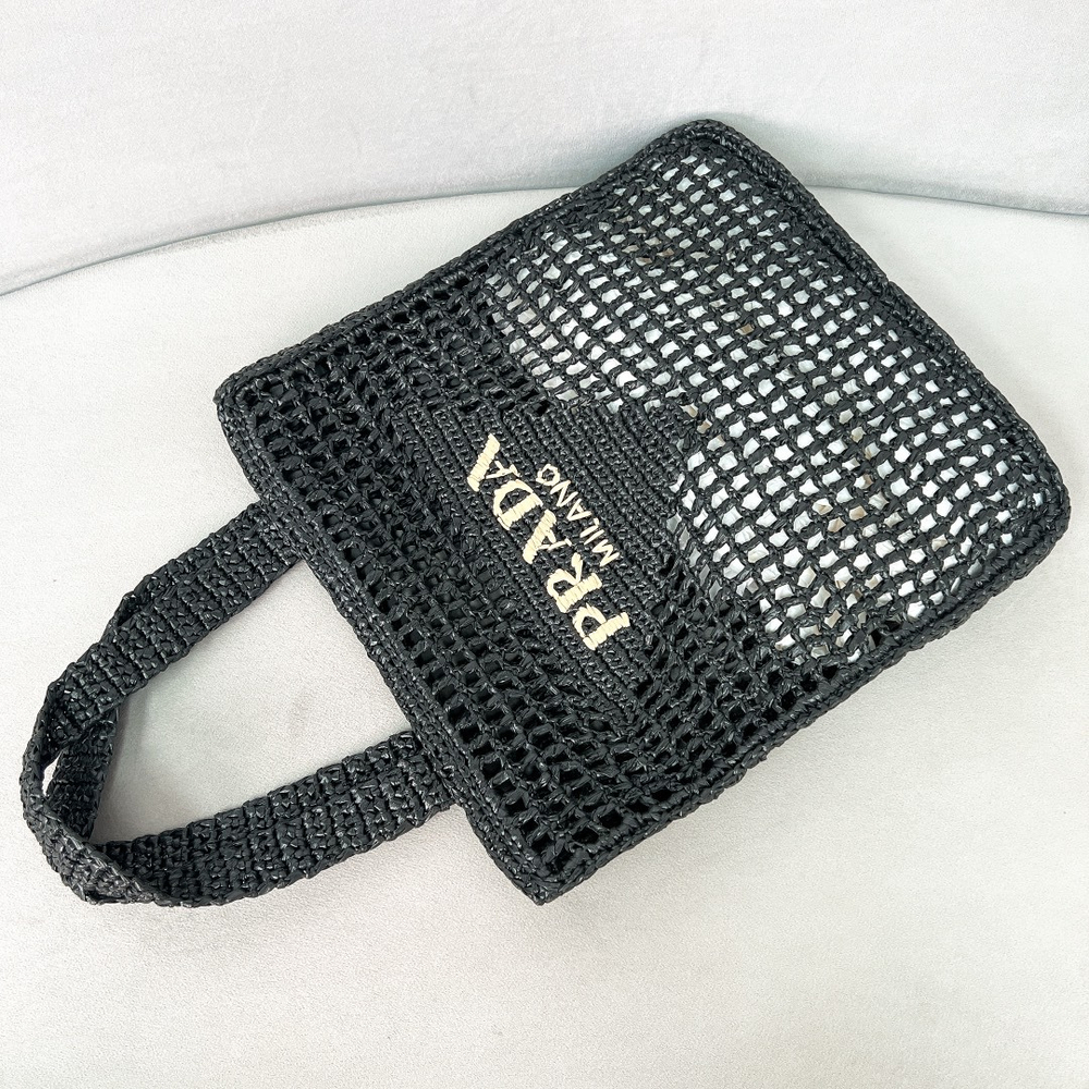 Prada Crochet Tote Bag 38 cm