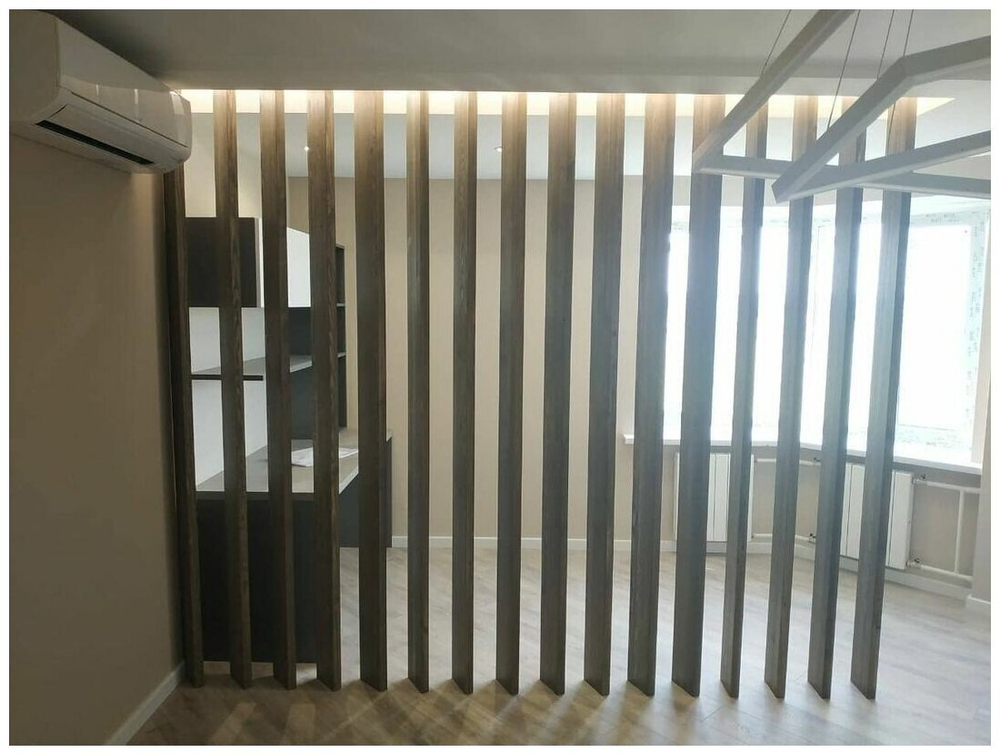 Перегородка с поворотным механизмом из Сосны 40х150мм