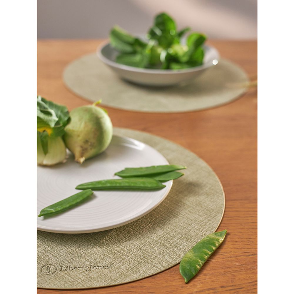 Набор из 4-х сервировочных салфеток Leanera, Ø35 см, мятные