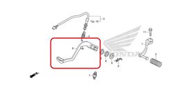 46500-KZZ-900 (46500-KZZ-305). PEDAL COMP., BRAKE. Honda CRF250L-M-Rally (2012-2020)