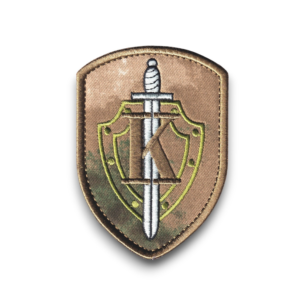 Нашивка ( Шеврон / Патч / Patch ) Тактическая Группа К Зеленый Мох | ATRIBUTICASTORE.RU