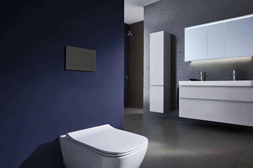 Кнопка смыва Geberit Sigma30, двойной смыв, цвет черный