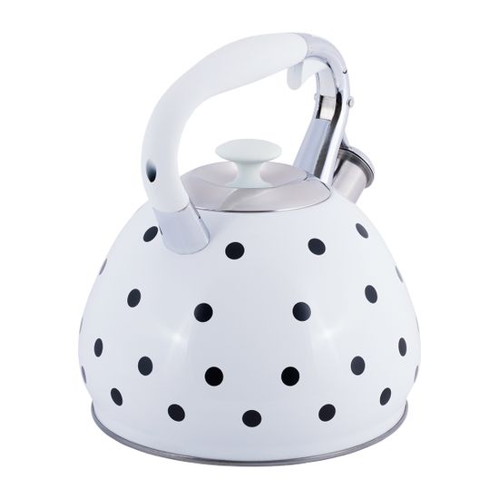 Чайник 3 л. из нержавеющей стали со свистком Kamille KM-0695 горох