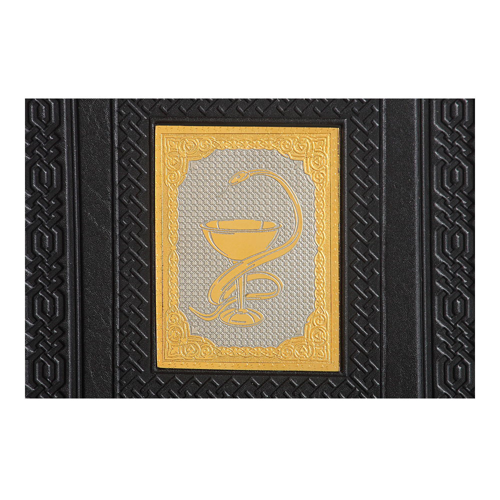 Ежедневник А5 «Медику-6» с накладкой покрытой золотом 999 пробы