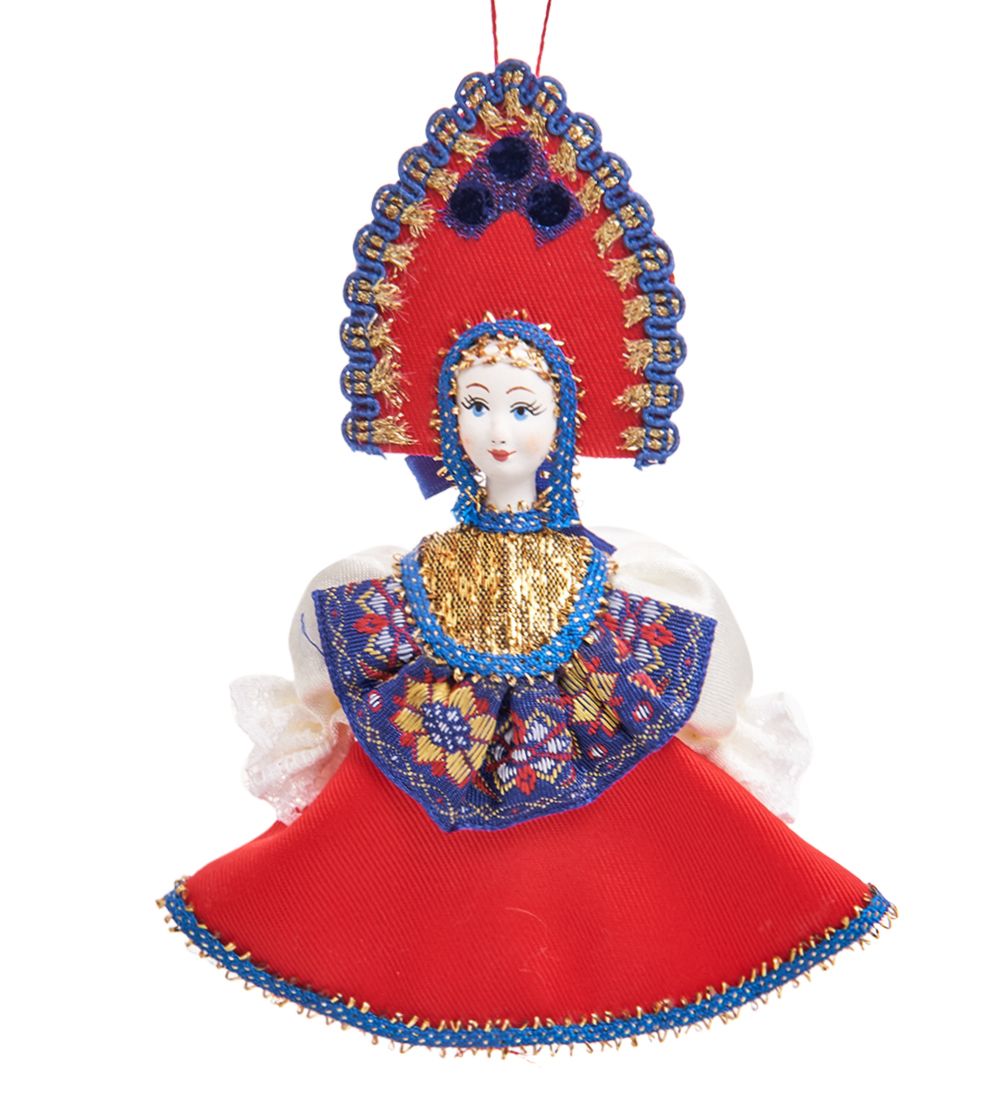 РусКукла RK-841/1 Кукла подвесная «Василиса в кокошнике»