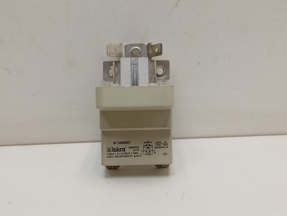 AWS61012 кт61 Сетевой фильтр для стиральной машины Whirlpool W10593527 б/у