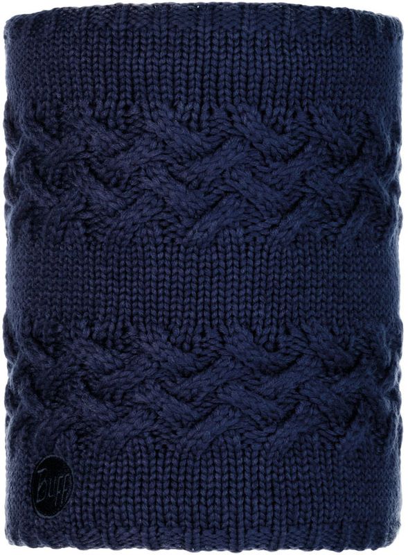 Вязаный шарф-труба с флисом Buff Neckwarmer Knitted Polar Savva Night Blue Фото 1