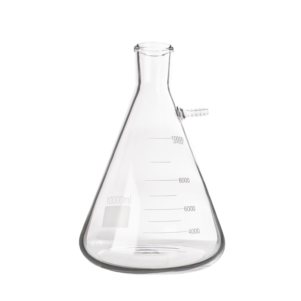 Колба Бунзена, 10000 мл, отвод 13 мм