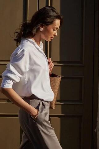Рубашка Хельсинки белая вискоза