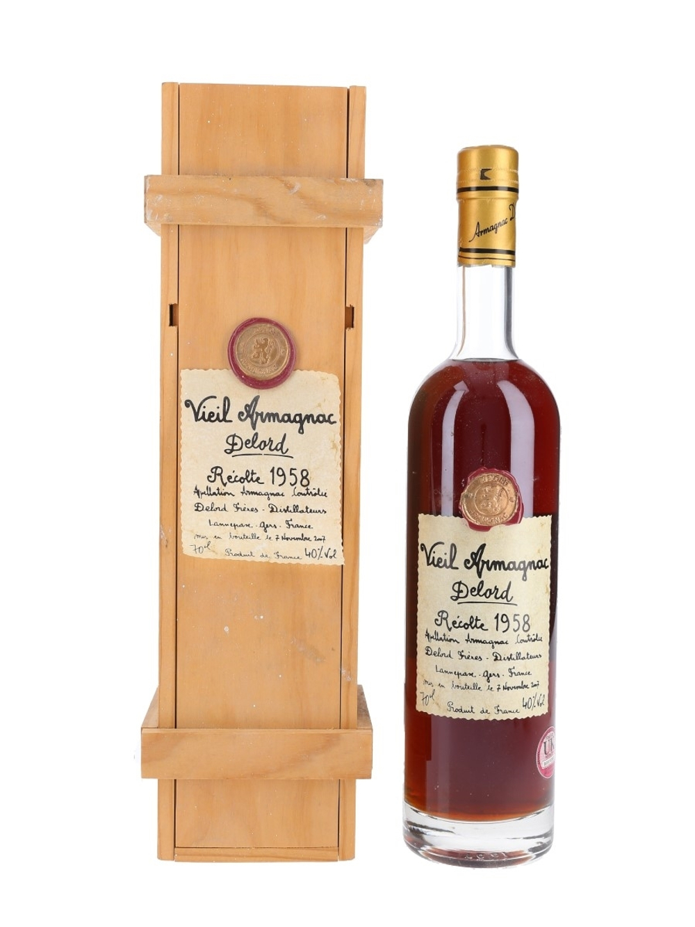 Delord Armagnac Recolte 1958 0,7 л.
