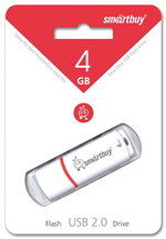 Флеш-накопитель 4 Gb Smartbuy Crown White