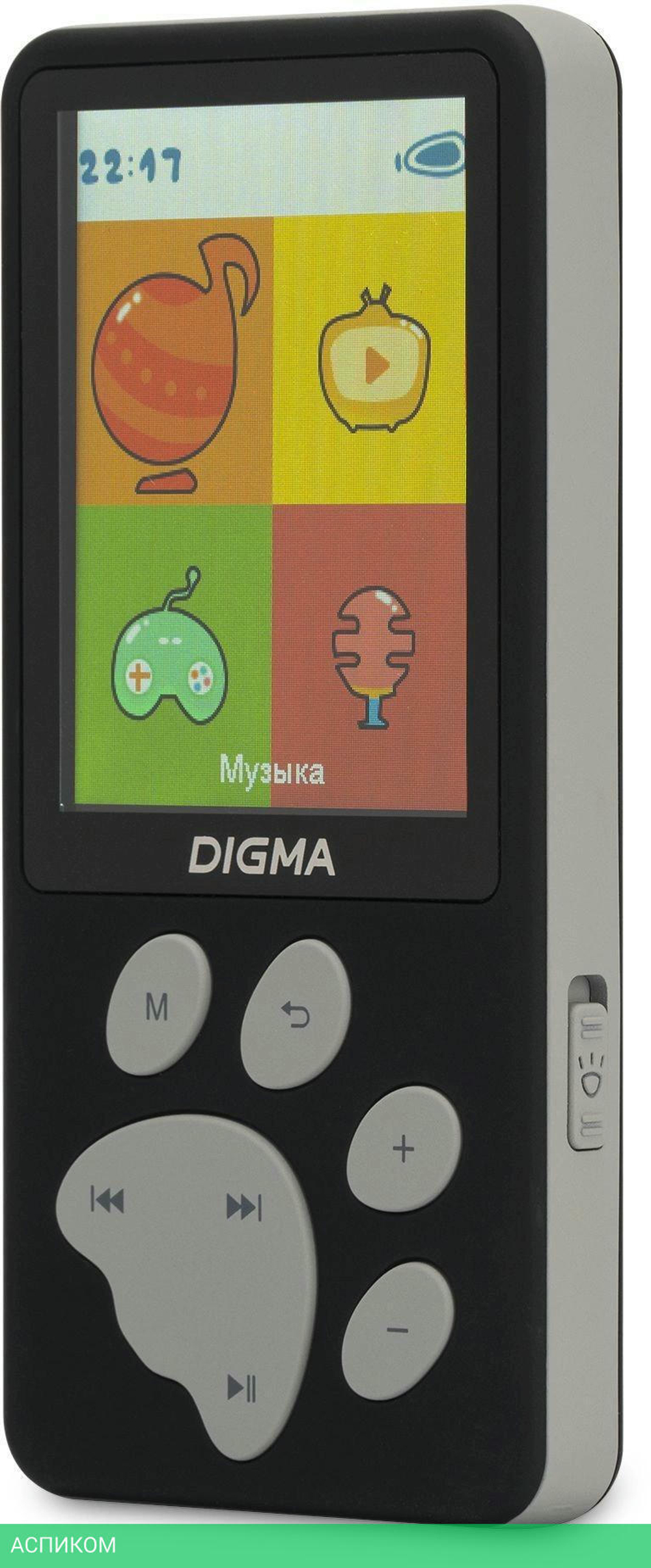 Hi-Fi плеер Digma S5 8Gb черный/серый
