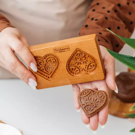 пряничная доска в форме сердце