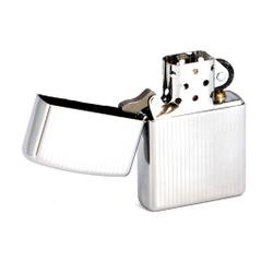 Зажигалка Zippo с покрытием High Polish Chrome, латунь/сталь, серебристая, глянцевая, 36x12x56