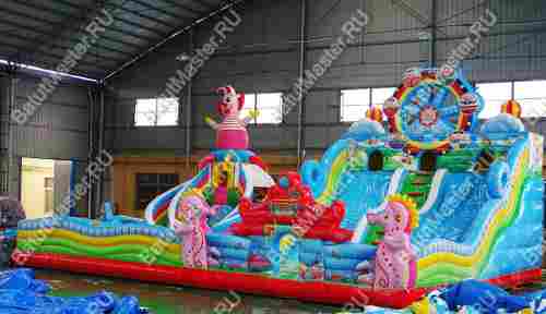 Коммерческий надувной батут "Парк развлечений" 15*10*8 м