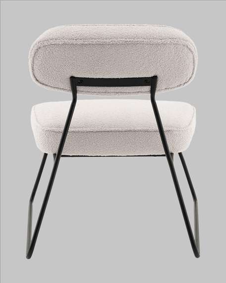 Лаунж-кресло Take, светло-серое букле