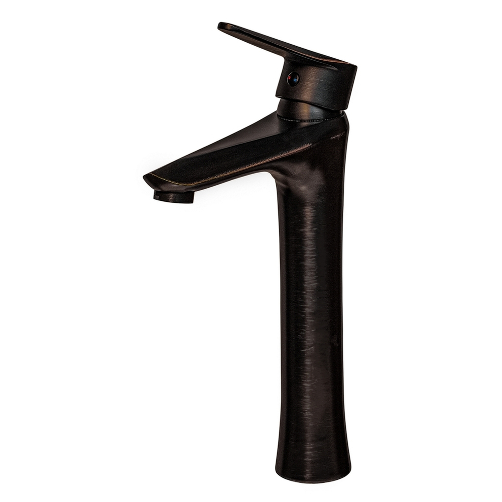 Смеситель для раковины 35к ПСМ-301-6 STEEL BLACK тип См-УмОЦБА высокий, литой ЧЕРНЫЙ-БРОНЗА