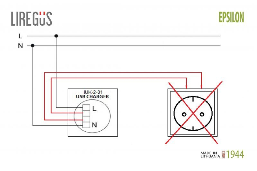 Розетка USB Двойная для Зарядки УМНАЯ 5V(3,4А) Шампань LIREGUS EPSILON