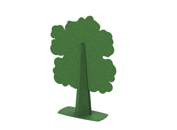 Перегородка фигурная "Дуб" 120х40х190