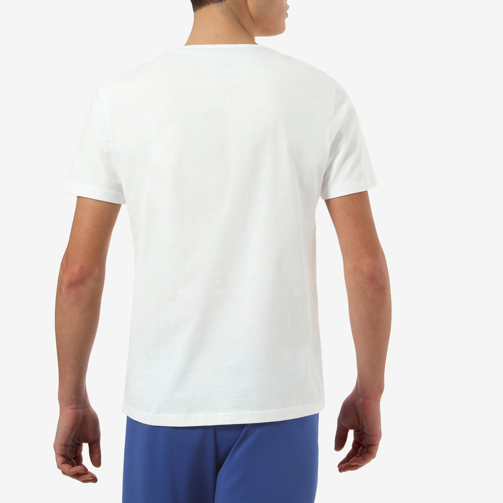 Мужская теннисная футболка Australian Jersey T-Shirt with Print - bianco