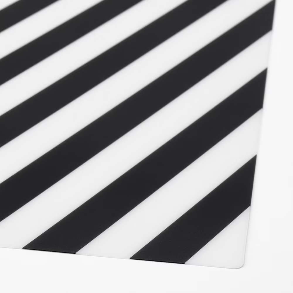 Салфетка под приборы SUBPLATE, чёрно-белый, 37*37 см, полипропиленовый пластик