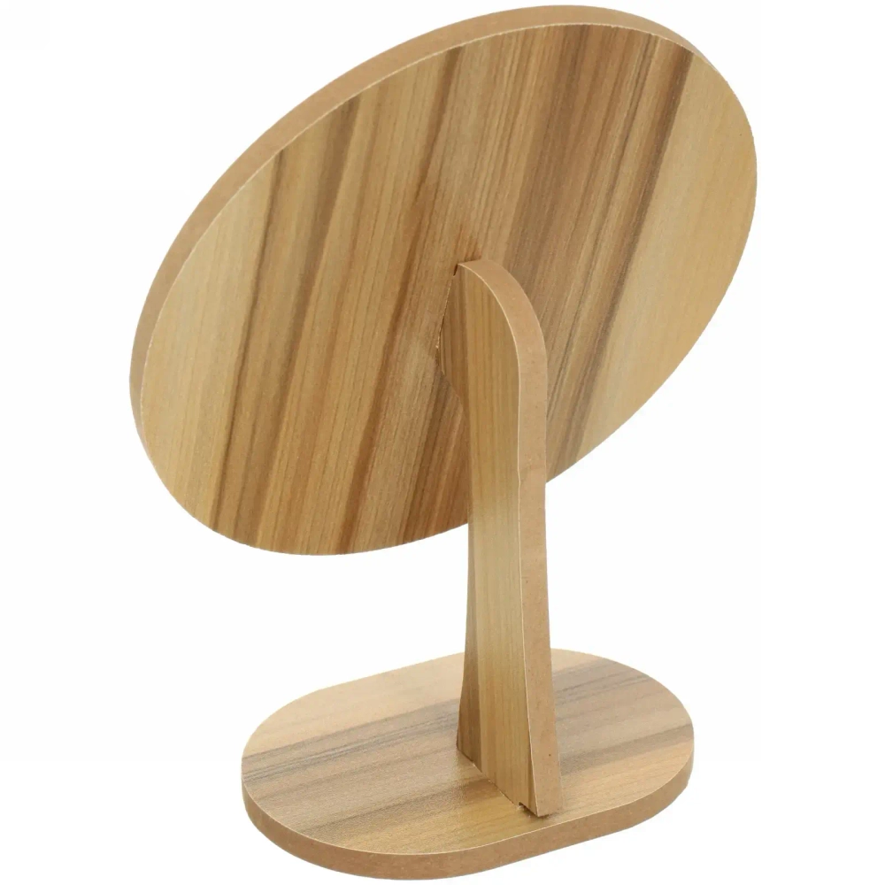 Зеркало настольное в деревянной оправе «High Tech - Fashion Tu» круг, 17*17см