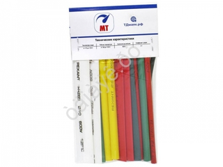 Кембрик (набор) №06  14шт (3;4;5;6;8;10;12) MT цвет-микс по 10см 290106м