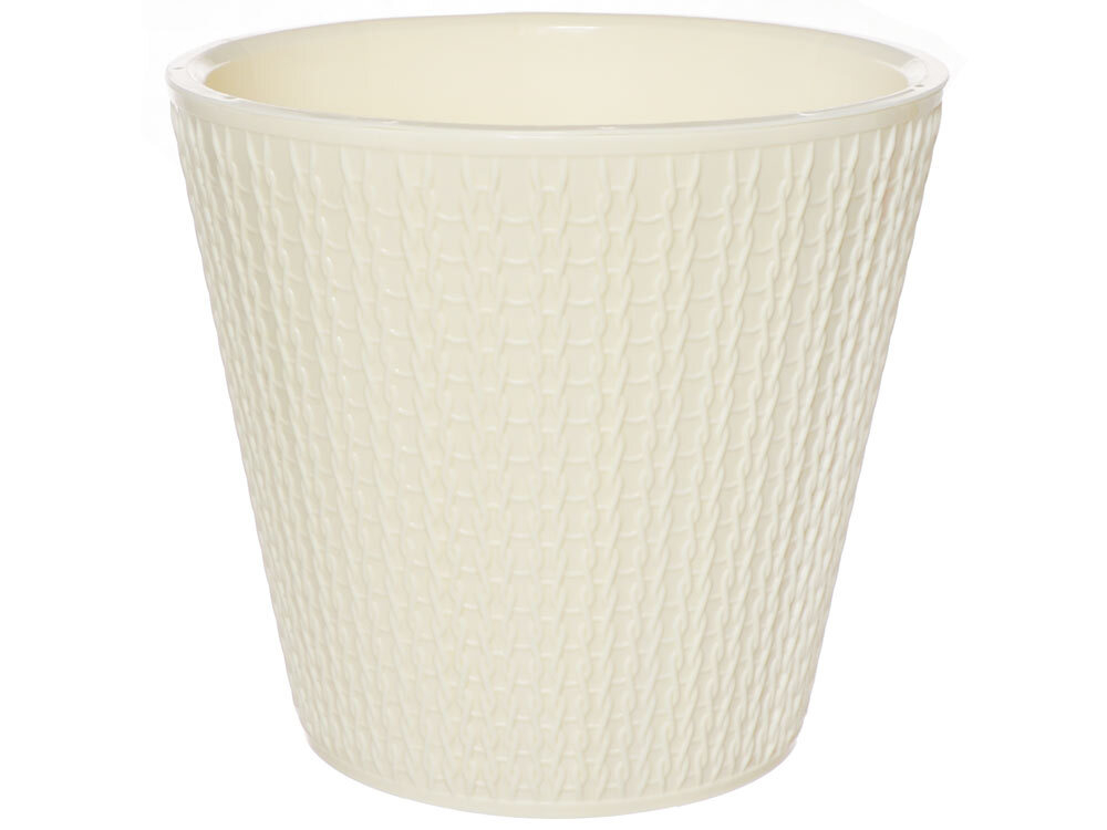 Горшок цветочный Velvet D160мм 1,6л (светло-бежевый)