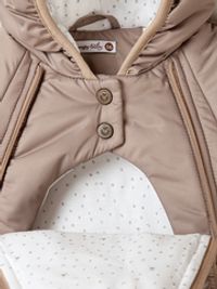 Комбинезон демисезонный с закрытой ножкой "Латте" 0+