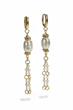 Серьги длинные с английским замком