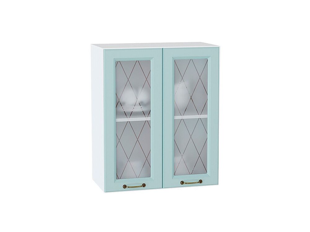 Шкаф верхний с 2-мя остекленными дверцами Ницца