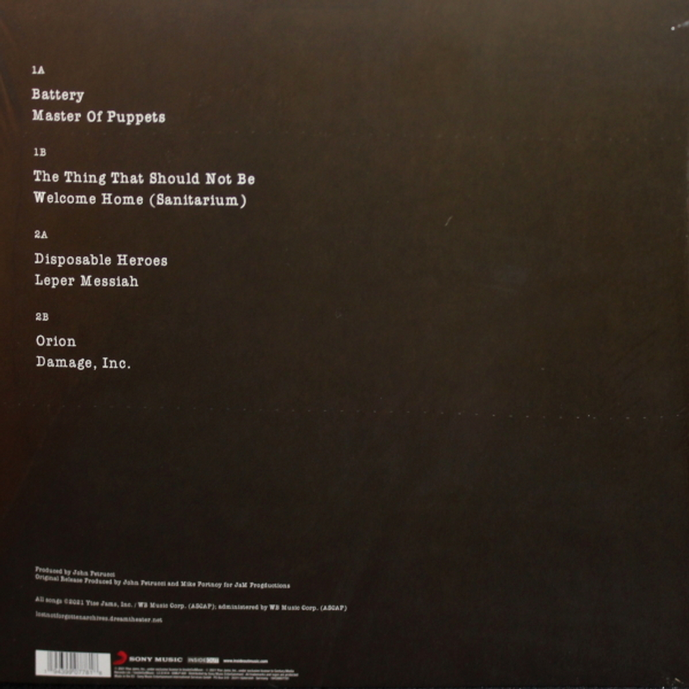 Dream Theater / Lost Not Forgotten Archives Covers - Master of Puppets - Live in Barcelona, 2002 (2LP+CD)