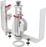 Сливная арматура Alca Plast нижний подвод, с двойной кнопкой, хром (SA08AS 1/2" CHROM)