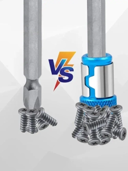 Бита для шуруповерта магнитная.3 шт Магнитный держатель для бит и отверток 1/4 дюйма/6.35mm.