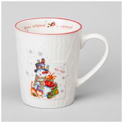 КРУЖКА LEFARD "ВРЕМЯ ПОДАРКОВ И СЮРПРИЗОВ" 380МЛ