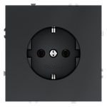 Розетка встраиваемая VOLTUM S70 с заземлением 16А, (графит)