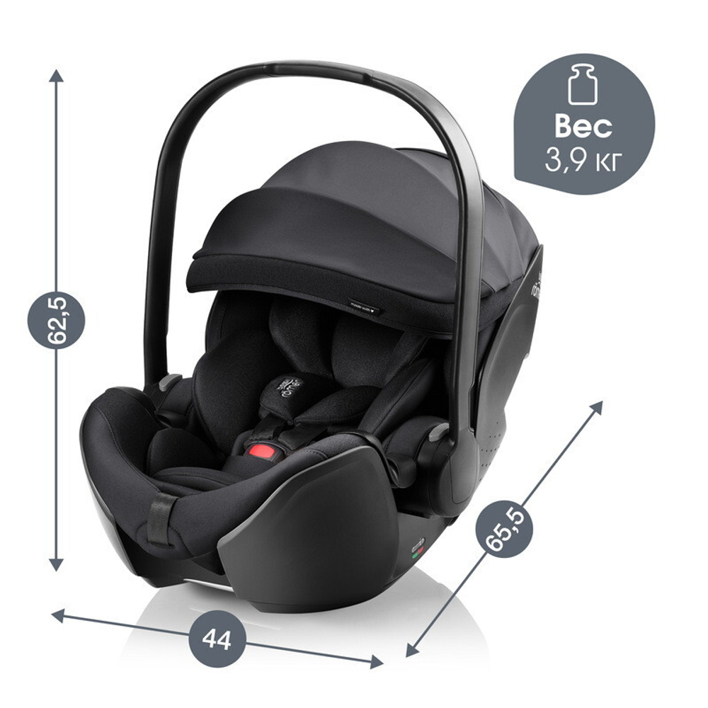 Детское автокресло Britax Roemer Baby-Safe Pro Style + Vario Base 5Z Carbon Black