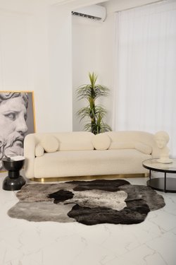 Ковер Мосси стриженный темно-серый