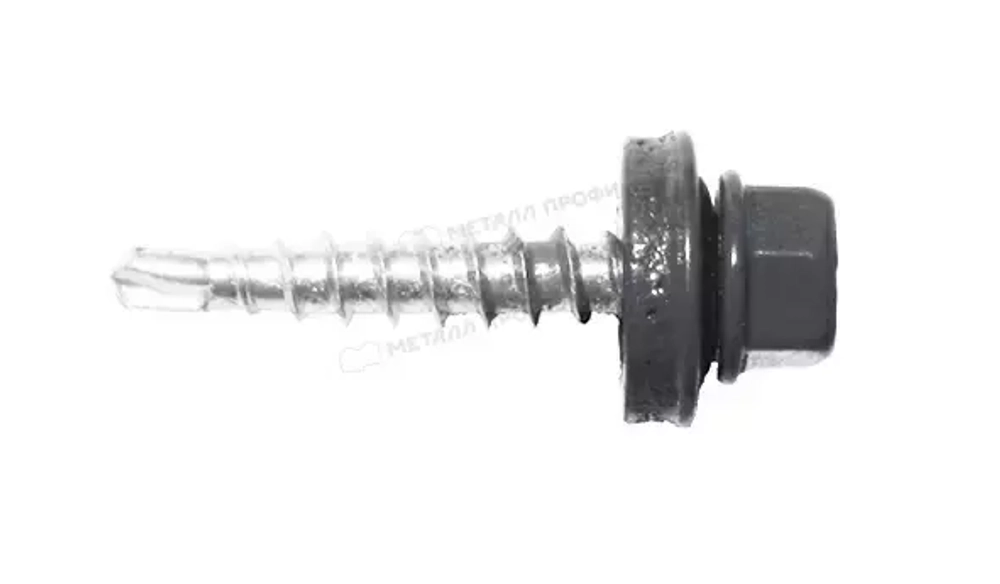 Саморезы 4,8х(28-35) кров., сверло, графитовый RAL 7024