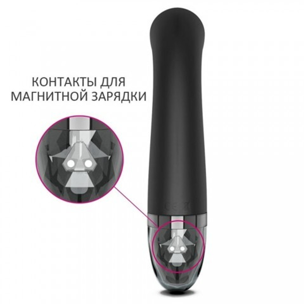 Вибратор Mystim Right on Ron с электростимуляцией, черный