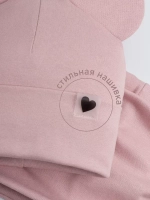 Шапка для девочки трикотажная и снуд