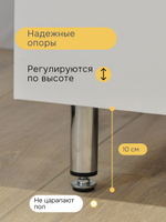 Кухонный гарнитур Севилья 2 м, со столешницей, белый ЛДСП