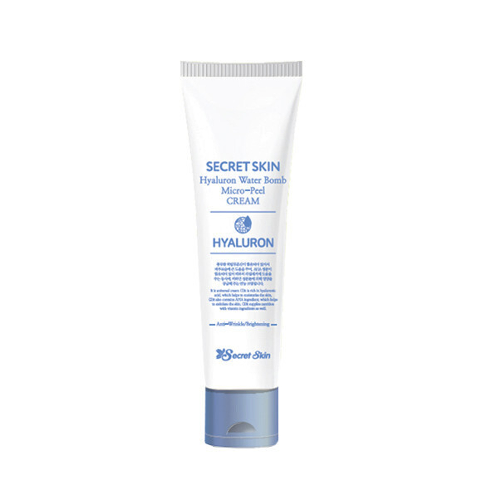 Крем для лица с эффектом микропилинга Secret Skin Hyaluron Water Bomb Micro Peel Cream