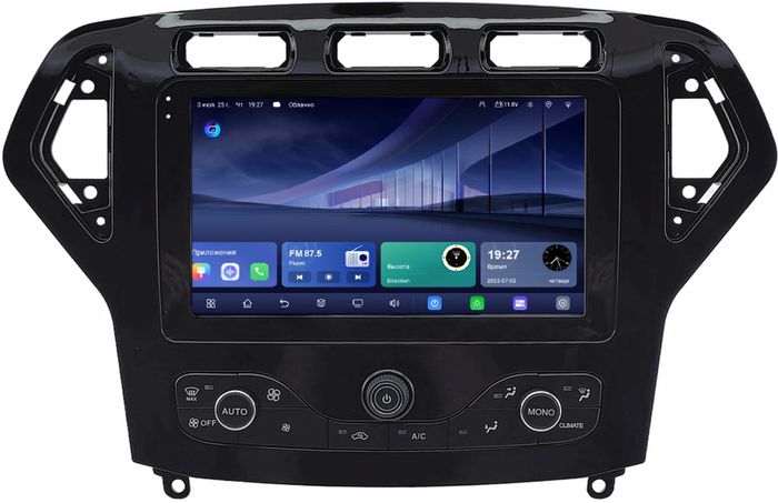 Магнитола для Ford Mondeo 4 2007-2010 - Kuberg QLed, Android 14, TS105, Быстрейшая, CarPlay, SIM-слот