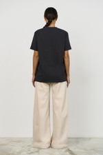 Брюки широкие, футер