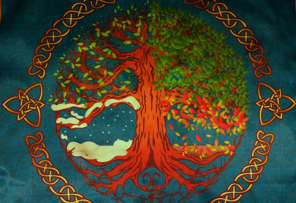 Скатерть Викканская Языческая традиция Времена года
