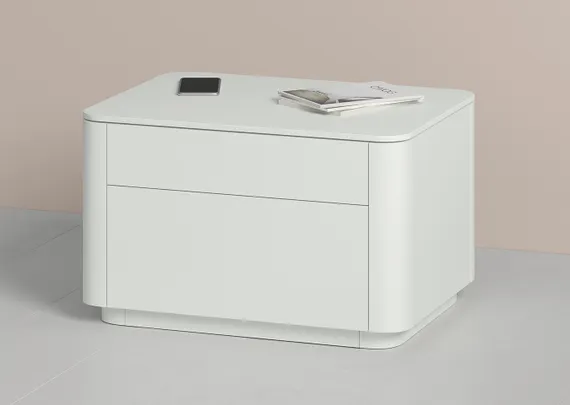 Тумба прикроватная Tammi 2 ящика ширина 60 см (белый)